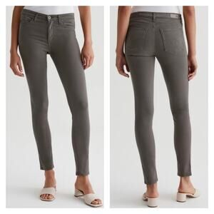 AG Adriano Goldschmeid Prime Mid Rise Cigarette Skinny Jeans Size 29 Gray